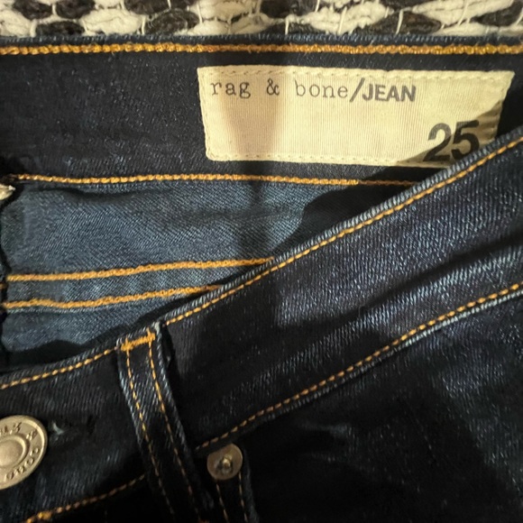 Dark Washed Rag & Bone Jeans - Picture 3 of 8